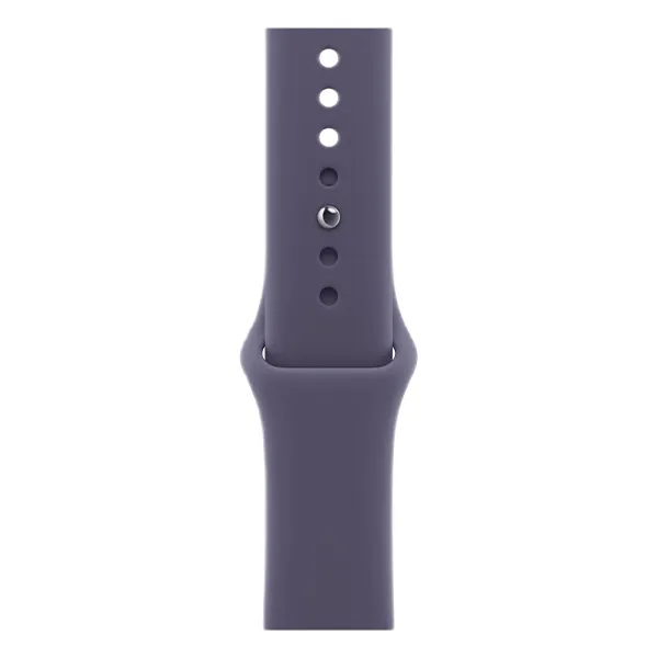 Apple Watch Series 11 46mm Aluminum Silver Case Purple Fog Sport Band S/M