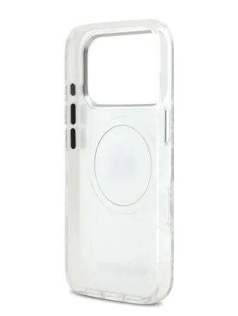 Lagerfeld для iPhone 17 Pro Max чехол IML Karl Head on logo Metal Cam Hard Grey (MagSafe)